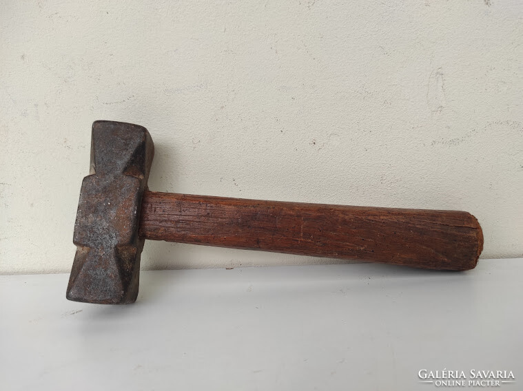 Antique miner's tool hammer wrought iron mine digging tool 972 6092