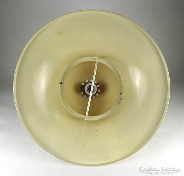 1K756 retro butter colored metal chandelier 50 cm