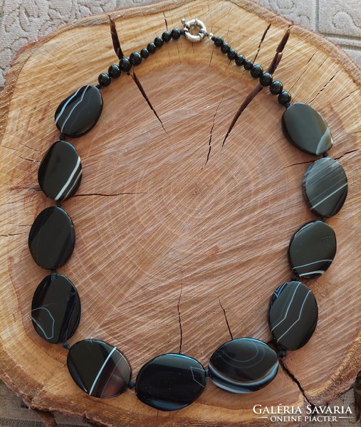 Large beautiful onyx necklaces