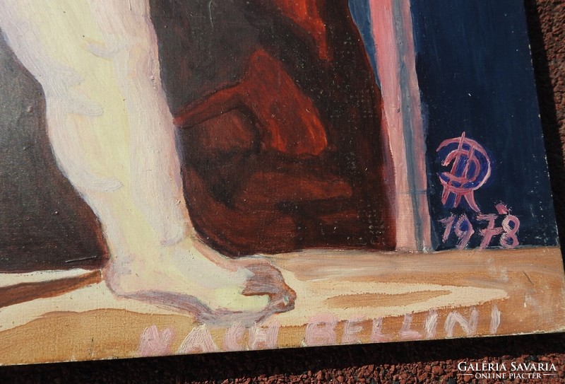 GIOVANNI BELLINI MADONNA és a gyermek nyomán: német kortárs festő festménye