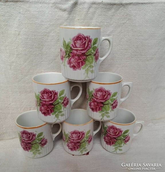 Zsolnay pink porcelain mug, nostalgia item, collector's item