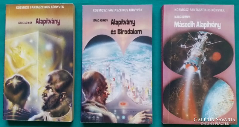 Isaac Asimov: Alapítvány,Második alapítvány,Alapítvány és birodalom, -  Kozmosz Könyvek