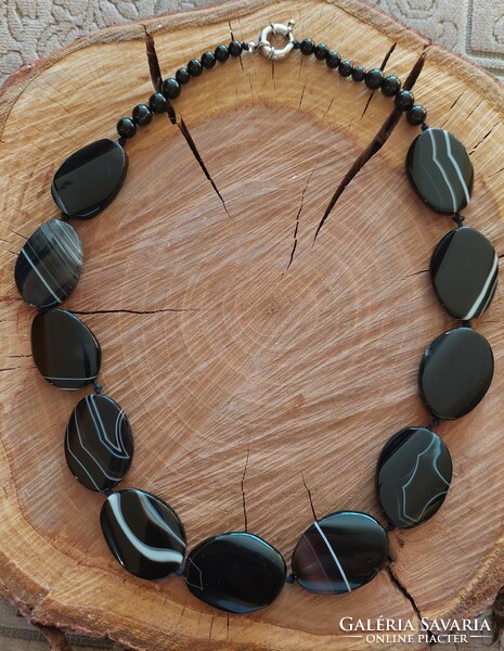 Large beautiful onyx necklaces