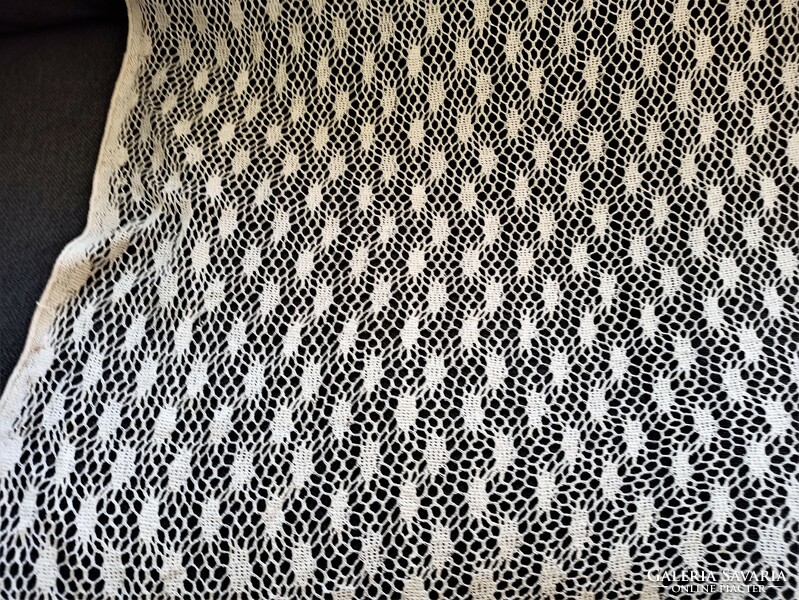 Small crocheted curtain - 210x215 cm