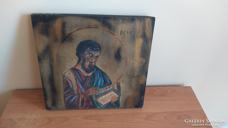 (K) painted icon 33x31 cm