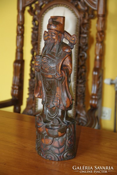 Carving, carving, wood, ornament, statue 40 cm