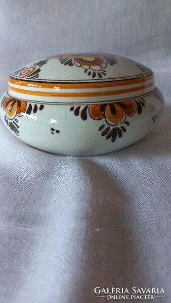 Dutch faience bonbonier