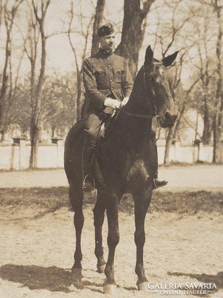 Régi lovas katona fotó 1928 fénykép csoportkép képeslap levelezőlap