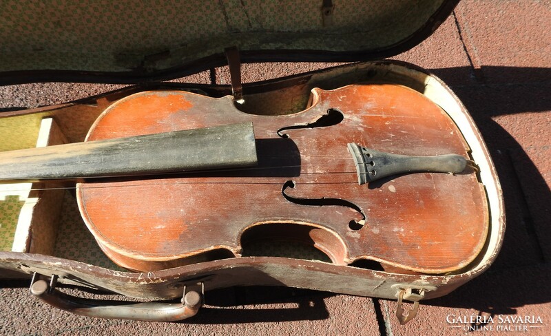 Antique violin with case