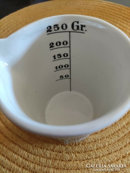 Zsolnay porcelain pharmacy measuring cup