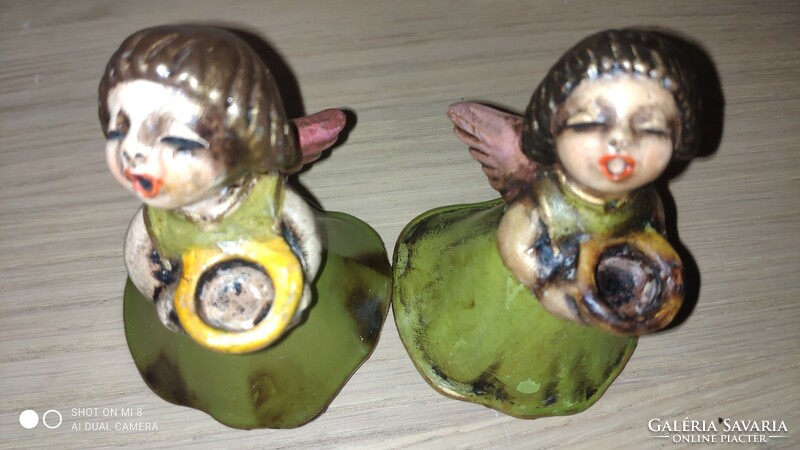 Original bozner engel thun ceramic angel candlestick pair