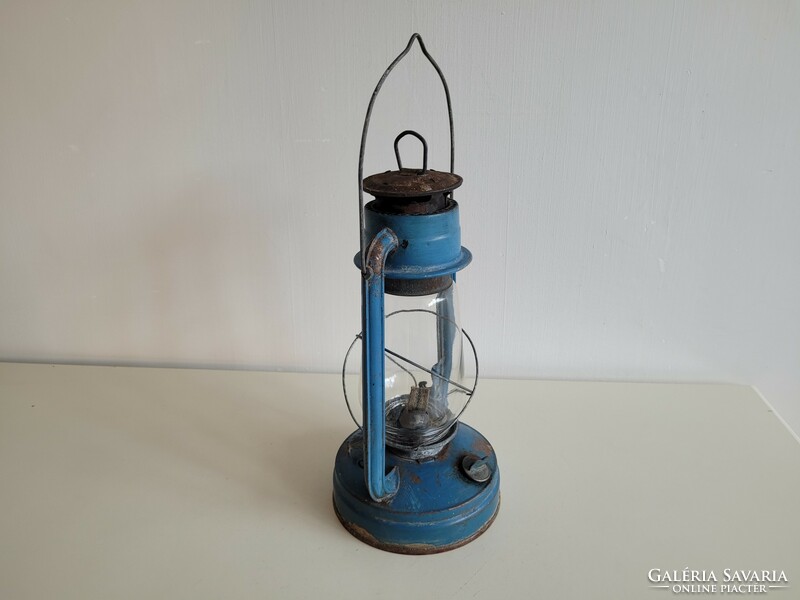 Vintage régi nagy méretű petróleum lámpa viharlámpa spiritusz lámpa