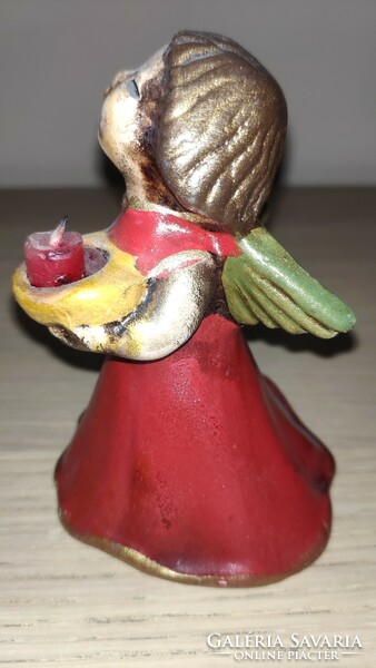 Original bozner engel thun ceramic angel candlestick red