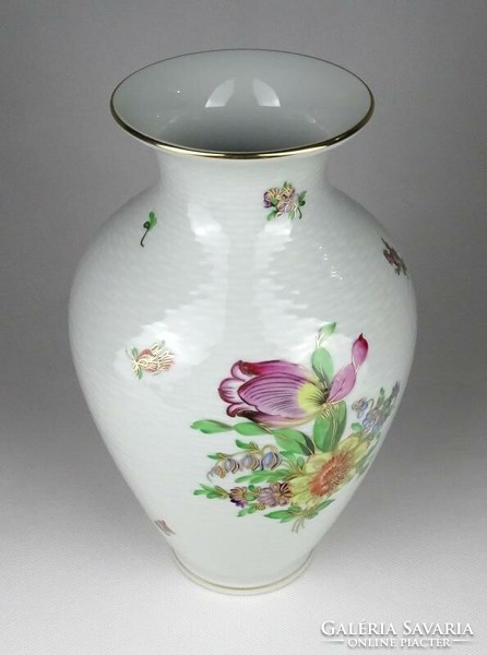 1K923 Herend porcelain vase with tulips 23 cm