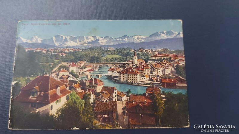1925. évi képeslap, Svájc Berni látkép