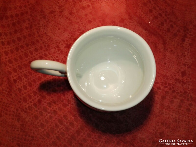 Hand painted porcelain lavender cup.