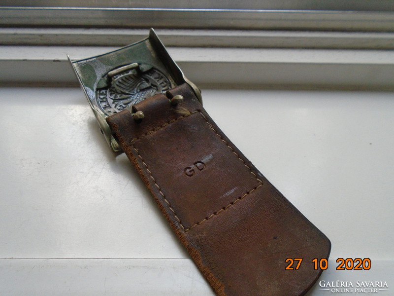 1960 West German military belt buckle with the inscription Bundeswehr einigkeit recht freiheit