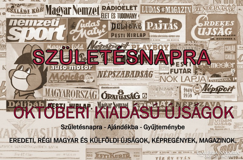 1968 október 22  /  Magyar Nemzet  /  1968-as újság Születésnapra! Ssz.:  19622
