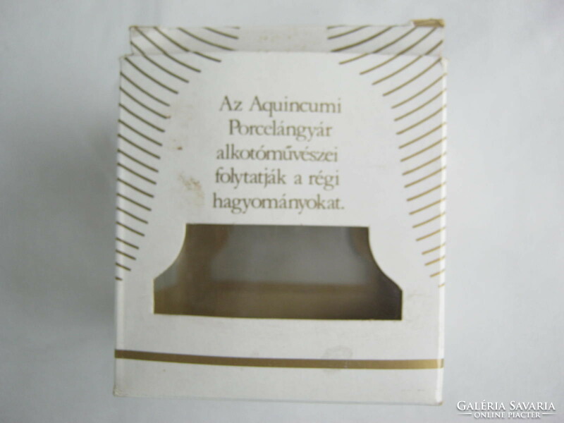 Retro ... Aquincumi porcelán karácsonyi csengő harang eredeti dobozában