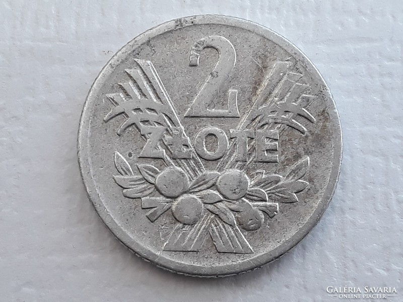 Poland 2 zloty 1958 coin - 2 zloty zl aluminum 1958 foreign coin