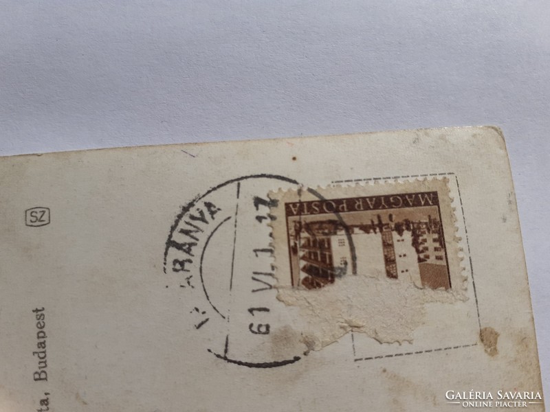 Régi képeslap Tatabánya 1961 fotó levelezőlap