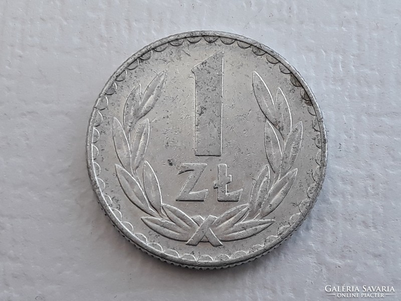 Poland 1 zloty 1975 coin - 1 zloty zl aluminum 1975 foreign coin