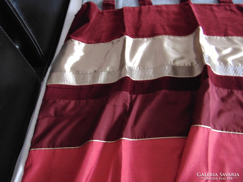 Pair of short lined curtains