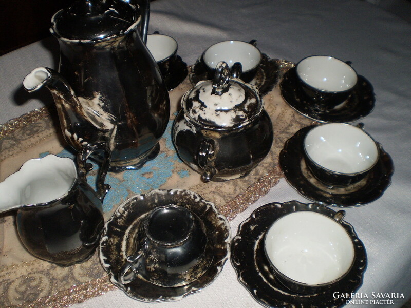 Bavarian antique silver plated coffee set