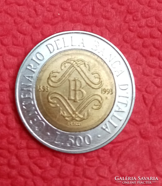 500 líra,100 éves az olasz bank