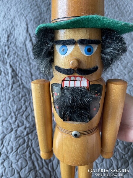 Nutcracker soldier carved from wood - Christmas decoration