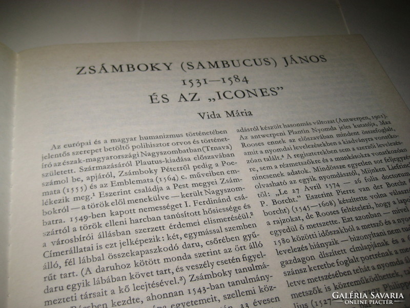 Zsámboki sambucus john 1531-1584 the icones reprint