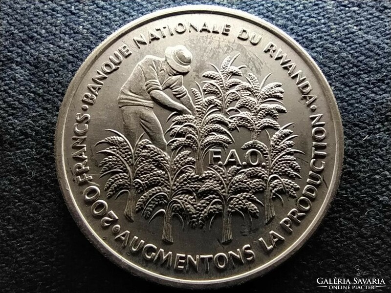 Ruanda FAO .800 ezüst 200 frank 1972 (id65342)