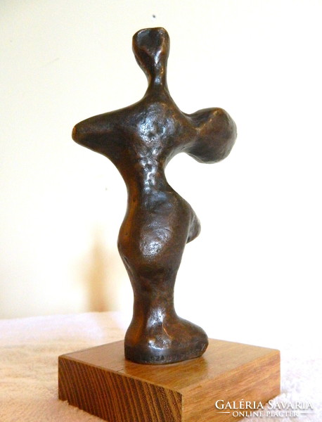 SZABÓ LÁSZLÓ (1917-1984) BALERINA (bronz, jelzett, eredetigazolással)
