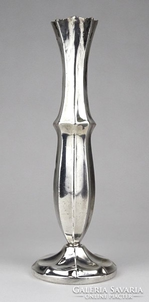 1L057 Régi ezüstözött váza szálváza 20.5 cm