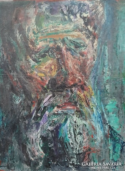 Festmény, Öregember portréja