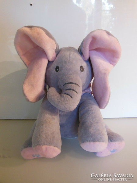 Elephant - singing - flapsy - 26 x 24 cm - covers his eyes with his ears - sings - moves - delightful