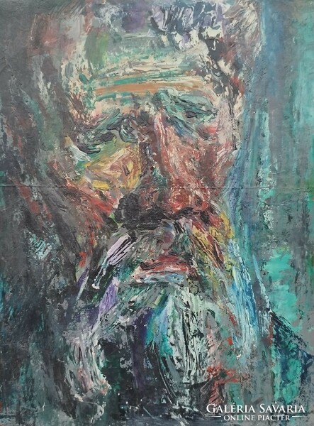 Festmény, Öregember portréja