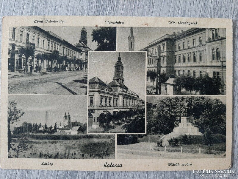 Kalocsa skyline, postcard 1944