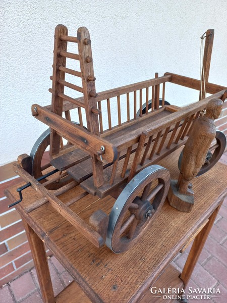 An old small-sized wheelbarrow test work