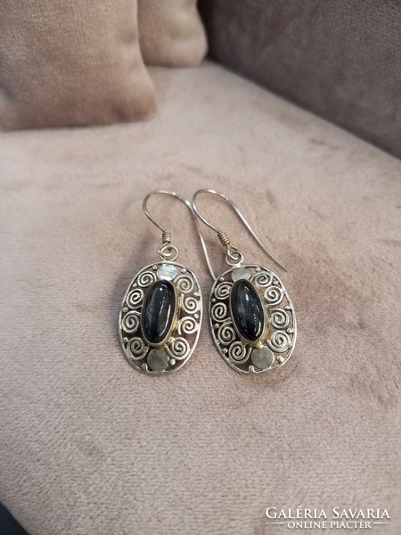 Indonesian silver earrings