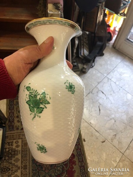 Herendi porcelán váza, hibátlan, 22 cm-es, ajándéknak.
