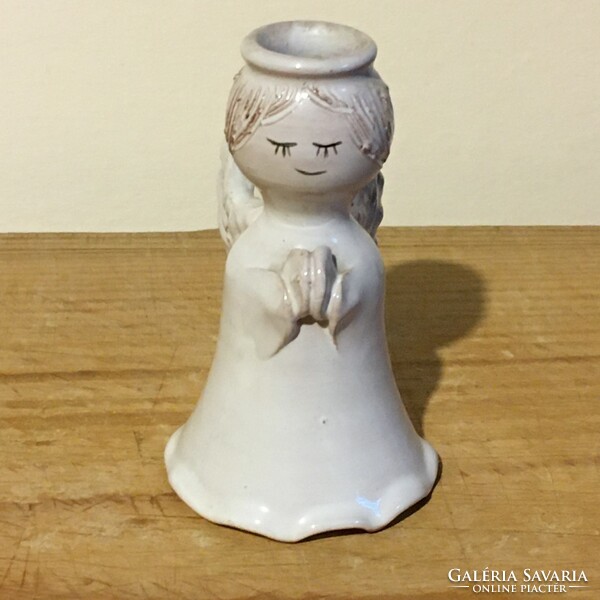 Christmas ceramic candle holder angel