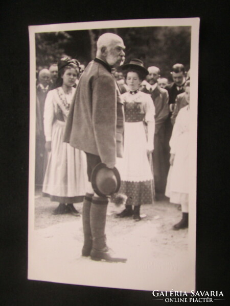 1908 HABSBURG FERENC JÓZSEF CSÁSZÁR MAGYAR KIRÁLY JELZETT SZÁRAZ PECSÉT KORABELI VALÓDI FOTÓ FÉNYKÉP