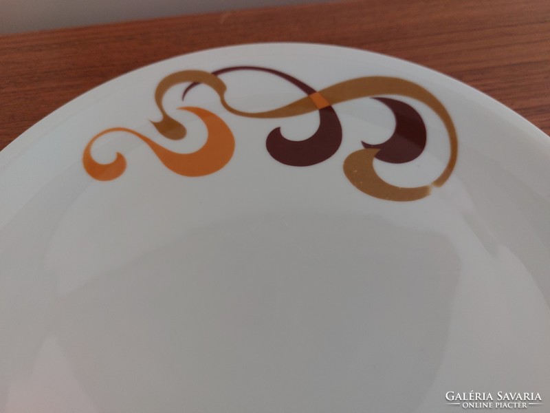 Retro lowland porcelain brown pattern plate 3 pcs