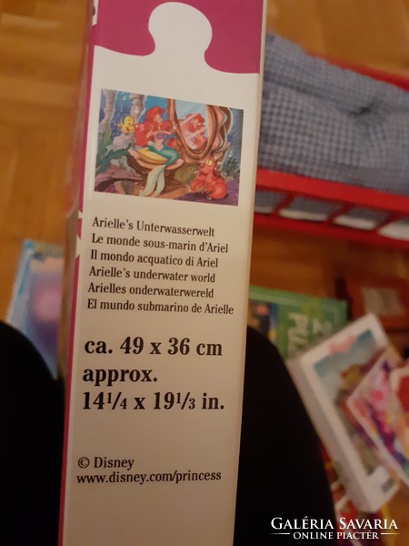 Disney ariel 100 pcs os cardboard ravensburger puzzle disney princess