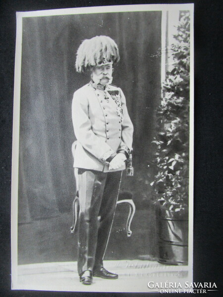 1908 HABSBURG FERENC JÓZSEF CSÁSZÁR MAGYAR KIRÁLY JELZETT SZÁRAZ PECSÉT KORABELI VALÓDI FOTÓ - LAP