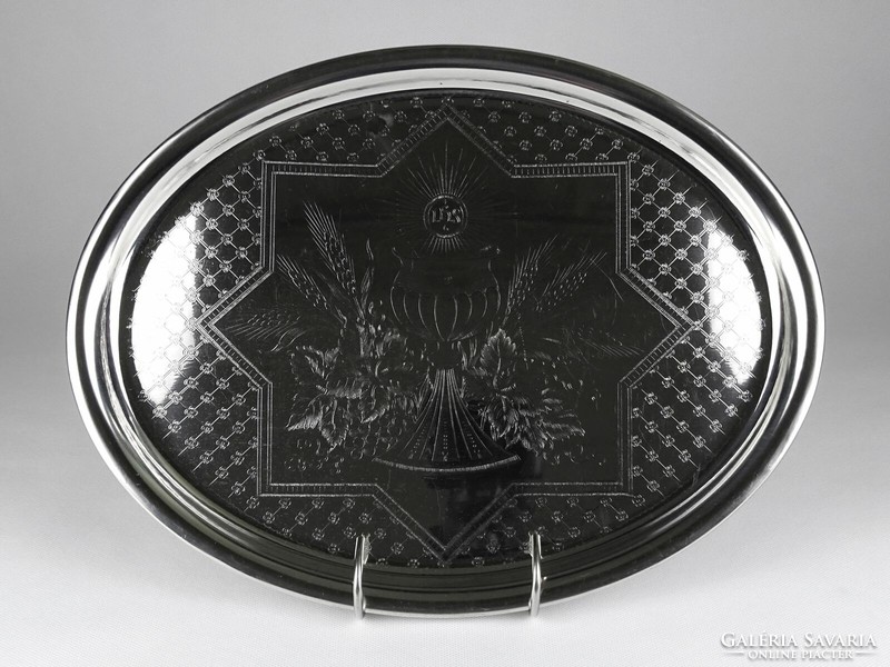 1L170 oval church metal tray 36 cm