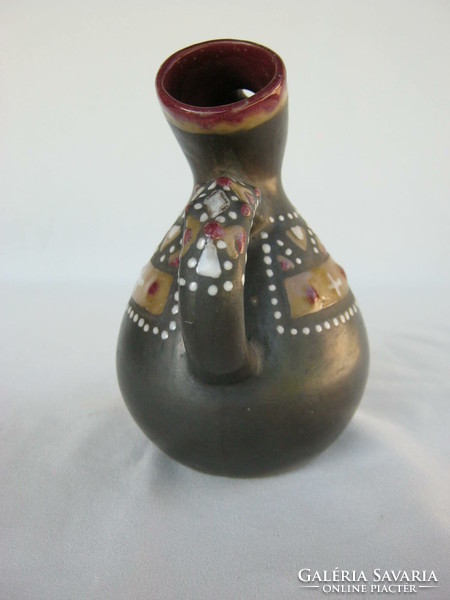 Retro ... Juried applied art ceramic figural jug spout