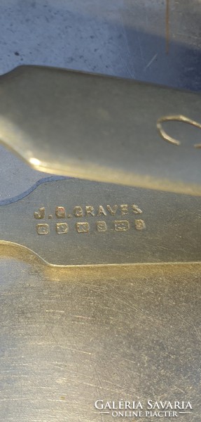 Marked j.G. Graves sugar tongs 13 cm