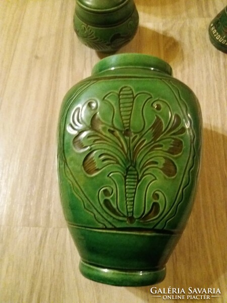 Beautiful green ceramics in one.
